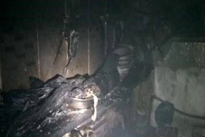 店主未關煤氣引發(fā)廚房火災